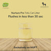 Nurture Pro Tofu Cat Litter Soya (Flushable & Lasts 4 Weeks) - 7 L (2.75Kg)