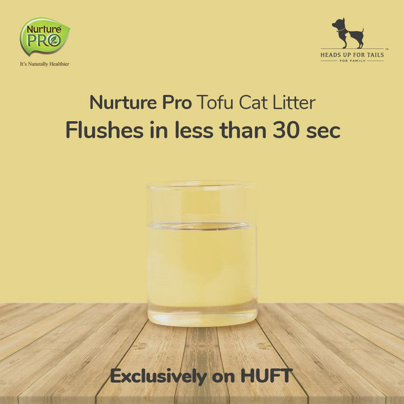 Nurture Pro Tofu Cat Litter Soya (Flushable & Lasts 4 Weeks) - 7 L (2.75Kg)