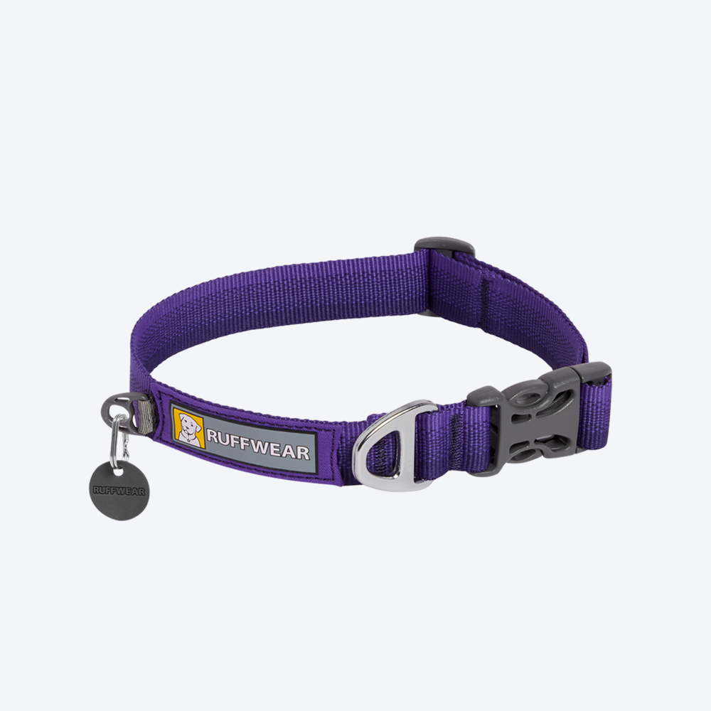 Ruffwear Front Range Dog Collar - Huckleberry Blue - Heads Up For Tails