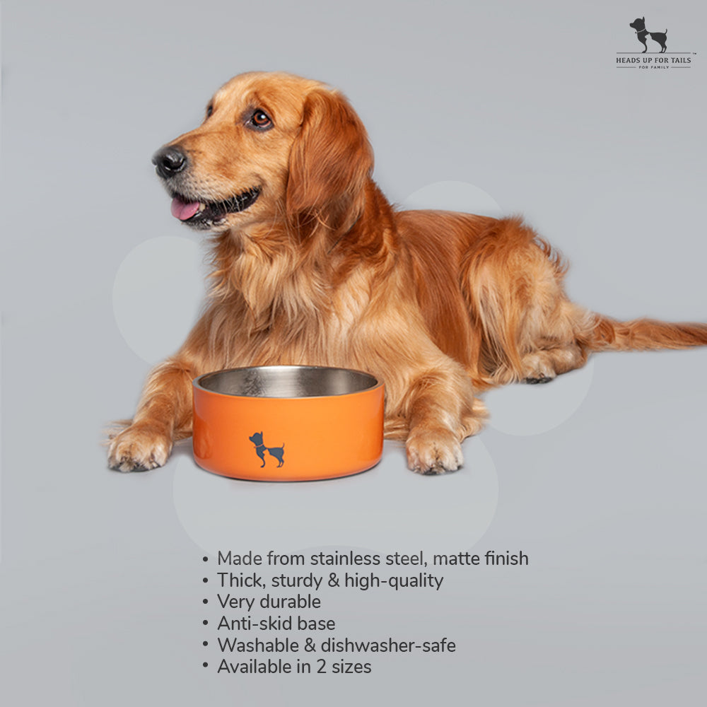 HUFT Quintessential Double-Walled Pet Bowl - Heads Up For Tails