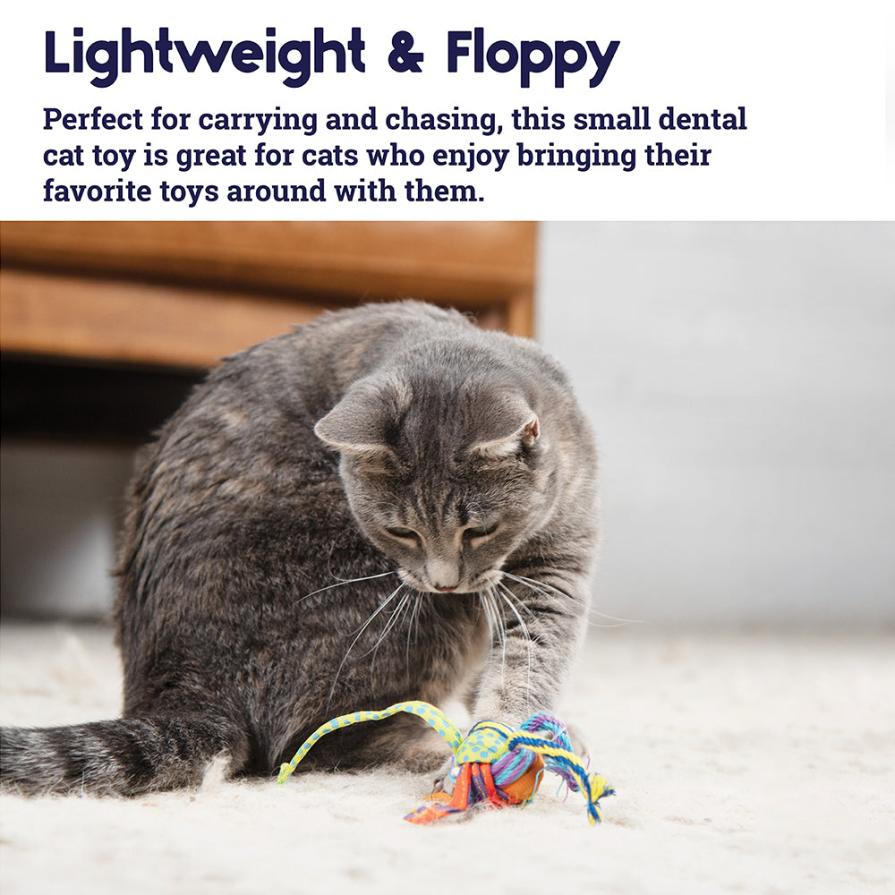 Petstages Tons of Tails Catnip and Dental Health Cat Toy - Heads Up For Tails