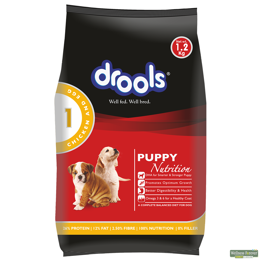 Drools Chicken and Egg Dry Food For Puppy Heads Up For Tails