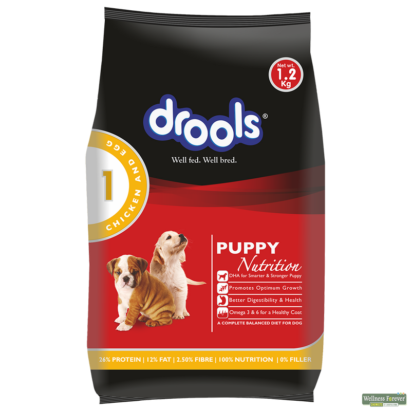 Drools Chicken and Egg Dry Puppy Food - Heads Up For Tails