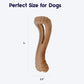Petstages Dogwood Flip and Chew Dog Toy Bone - Brown - M - Heads Up For Tails