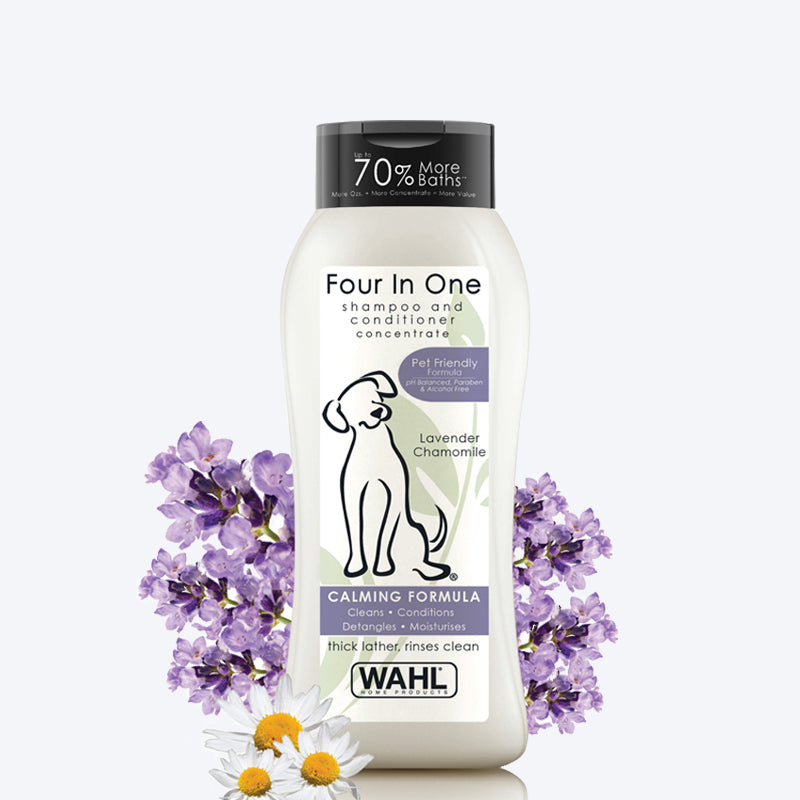 WAHL Four In One Dog Shampoo & Conditioner - Lavender Chamomile - Heads Up For Tails