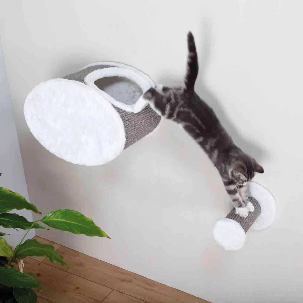 Trixie Climbing Step for Wall Mounting - White/Grey - Heads Up For Tails