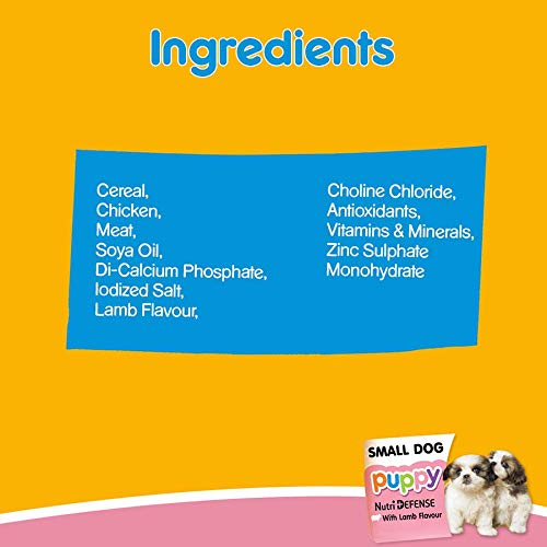 Pedigree Small Breed Dry Puppy Food - Lamb & Milk - Heads Up For Tails