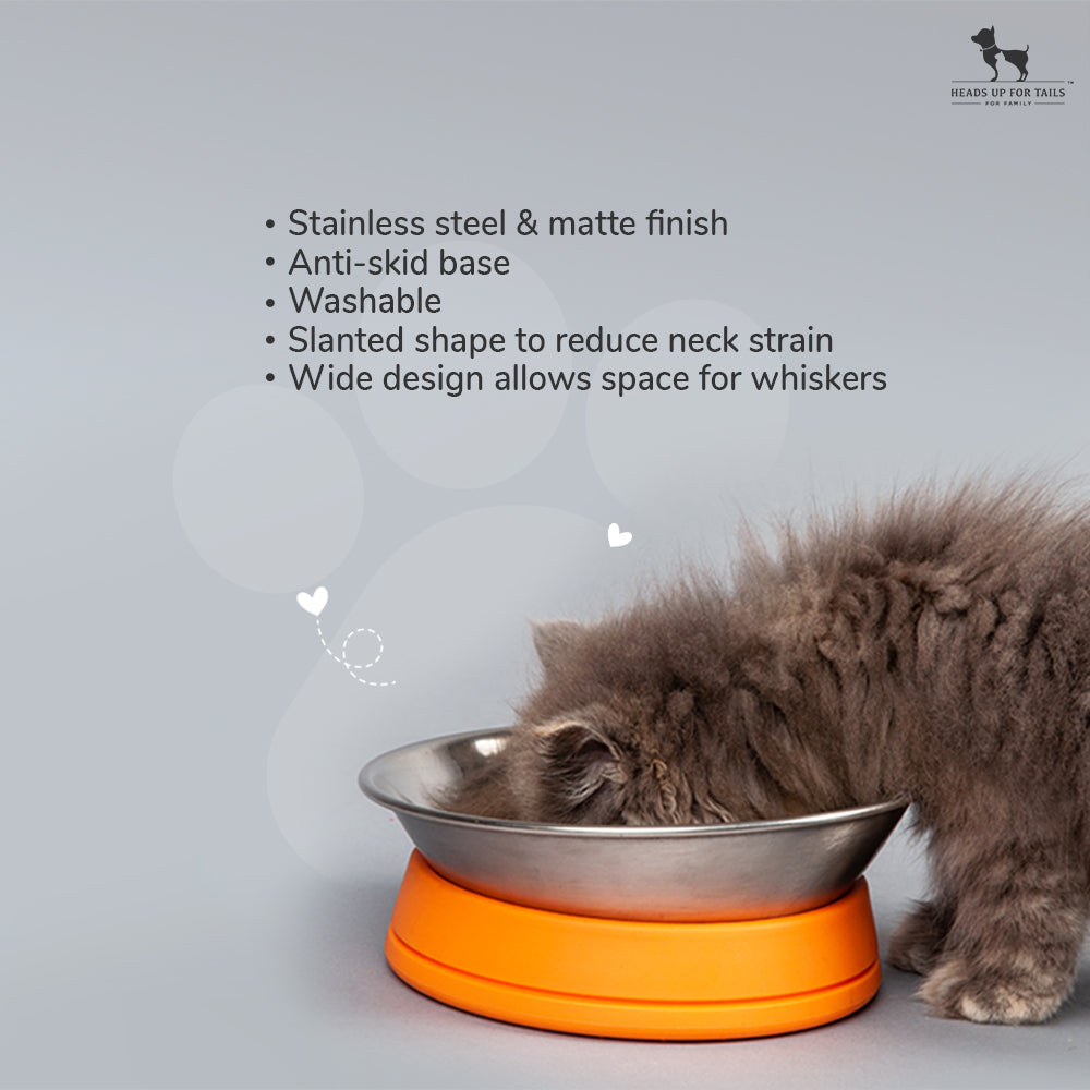 HUFT Quintessential Wide Cat Bowl 710 ml Heads Up For Tails