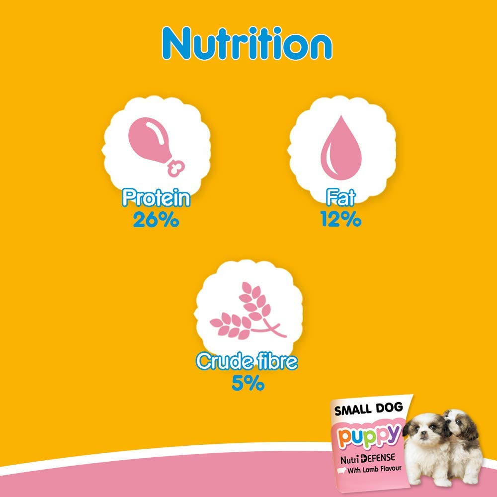 Pedigree Small Breed Dry Puppy Food - Lamb & Milk - Heads Up For Tails