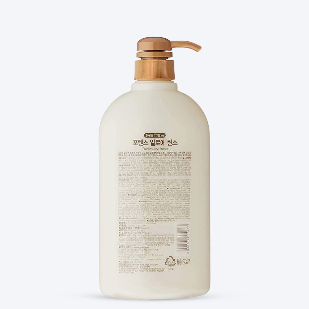 Forcans Aloe Rinse Dog Conditioner - 750 ml - Heads Up For Tails