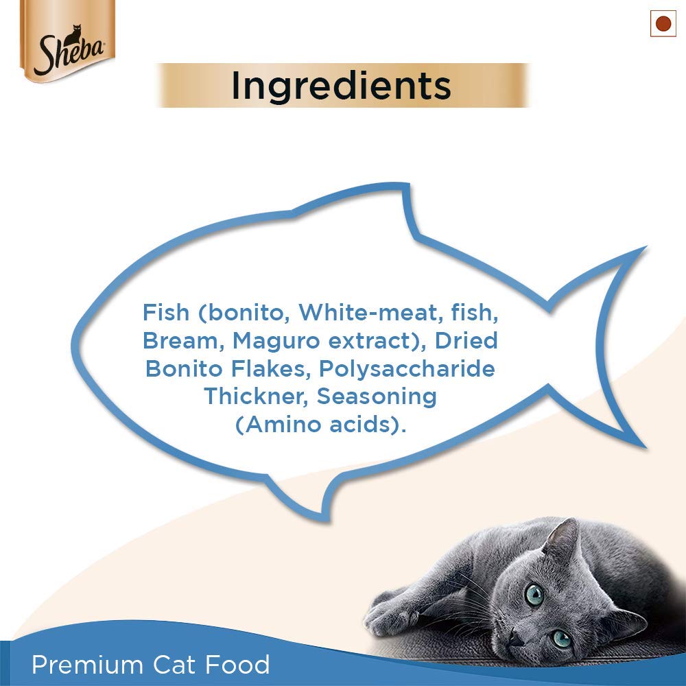 Sheba Maguro & Bream Wet Cat Food - 35 g-5