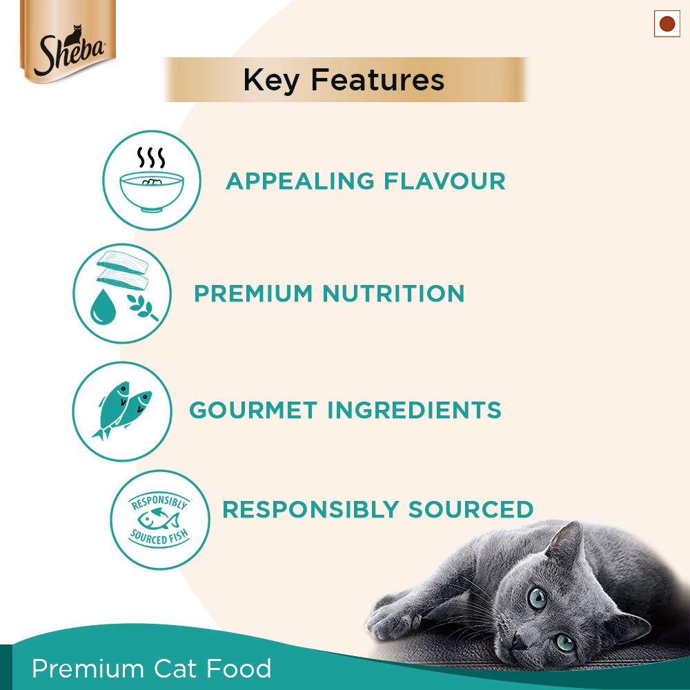 Sheba Fish with Dry Bonito Flake Wet Cat Food 35 g Online India