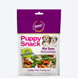 Gnawlers Chicken Snack Mini Bone Treat For Puppy - 250 g - Heads Up For Tails