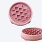 Outward Hound Slow Fun Feeder Slow Dog Bowl - Pink - Heads Up For Tails