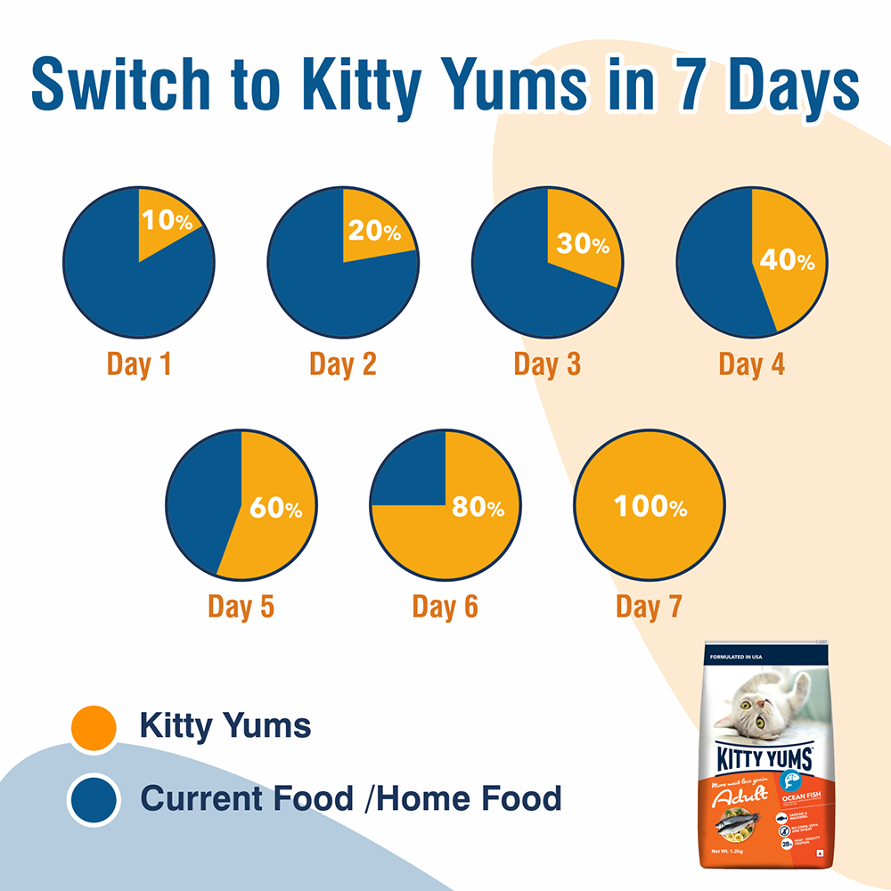Kitty Yums Adult (+1 Year) Dry Cat Food - Ocean Fish - Heads Up For Tails