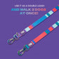 Dash Dog Vertical Pace 6 Way Leash - Multi Colour - Heads Up For Tails