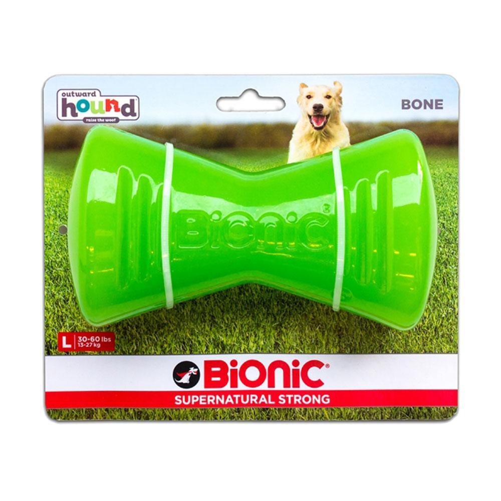 Outward Hound Bionic SS Bone Orange Chew Dog Toy