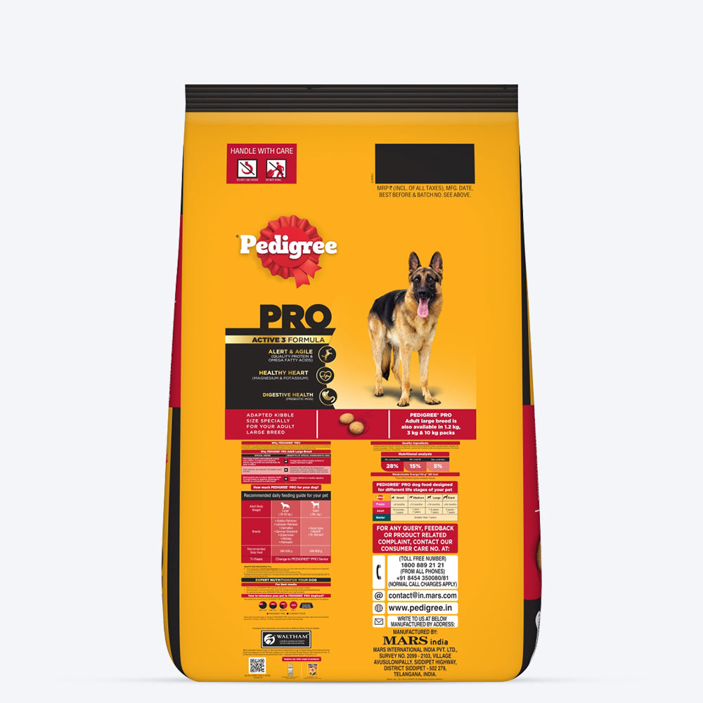 Pedigree Professional Active Adult Dry Dog Food - Heads Up For Tails