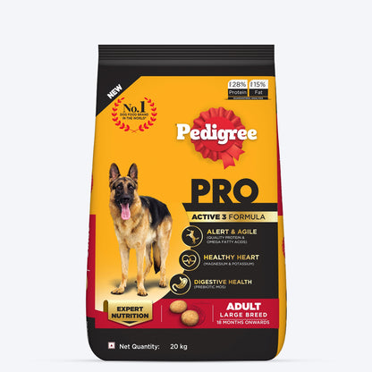 Pedigree Professional Active Adult Dry Dog Food - Heads Up For Tails