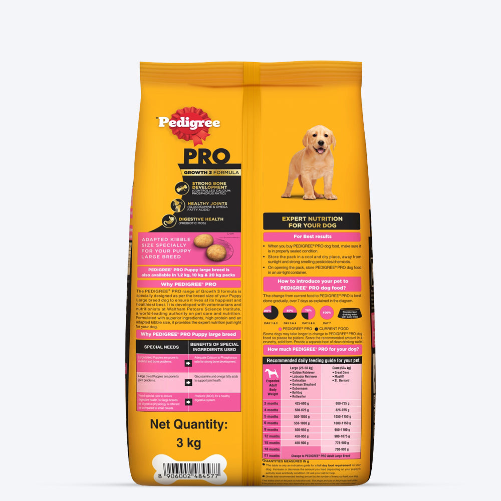 Pedigree PRO Expert Nutrition Dry Dog Food For Large Breed Puppy (3-18 Months)-9