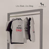 HUFT Twinning - Daddy's Favourite T-Shirt For Dogs - Grey with Black & Red Print
