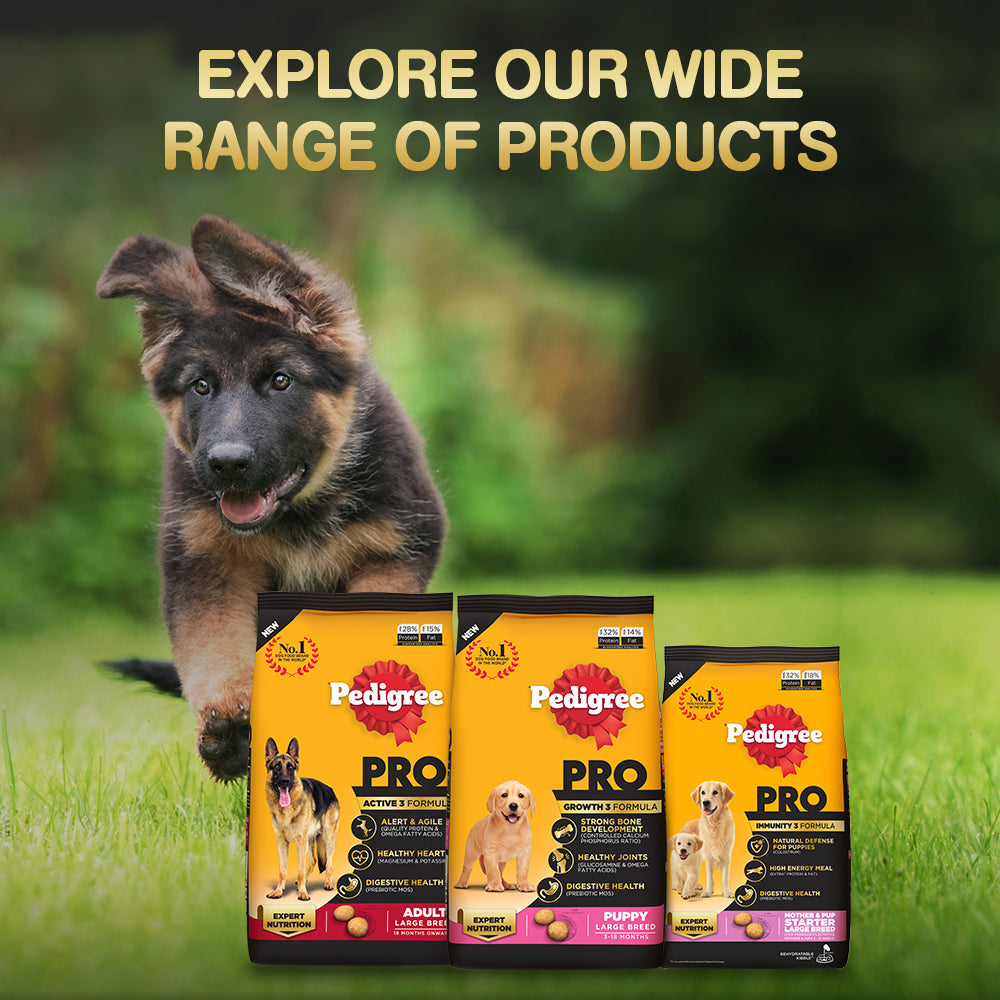 Pedigree PRO Expert Nutrition Small Breed (2-9 Months) Dry Puppy Food - Heads Up For Tails
