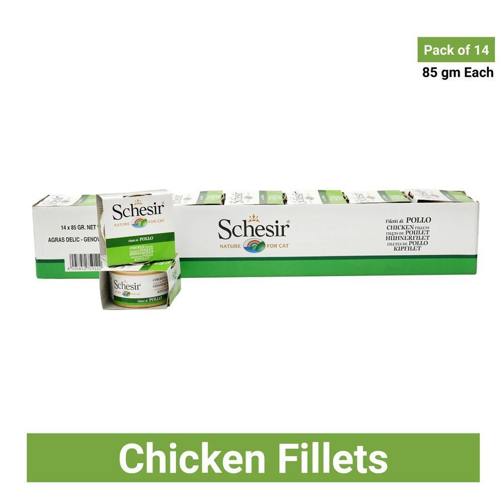 Schesir Wet Cat Food Chicken Fillets 85 gm