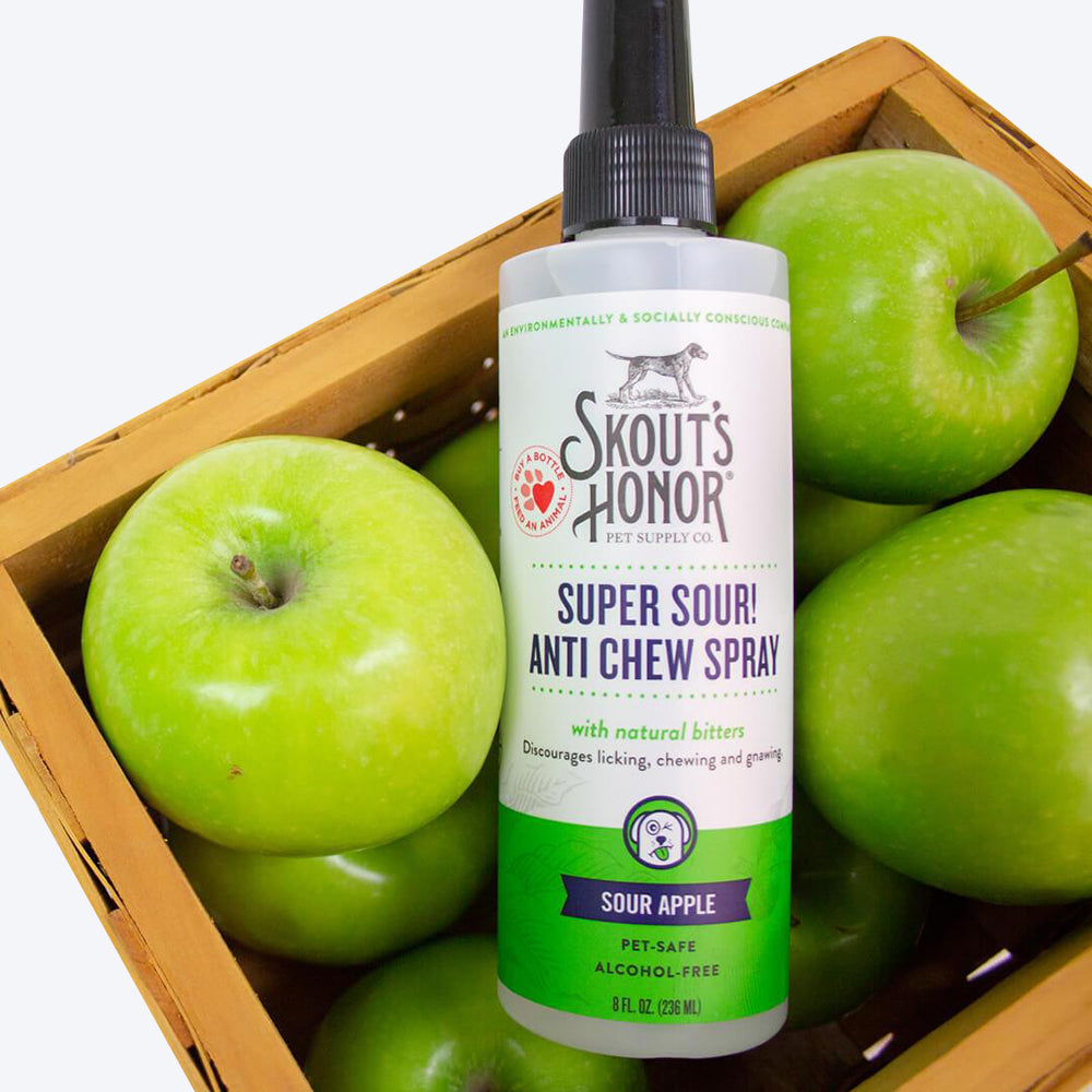 Skout's Honor Super Sour! Anti Chew Spray - Heads Up For Tails