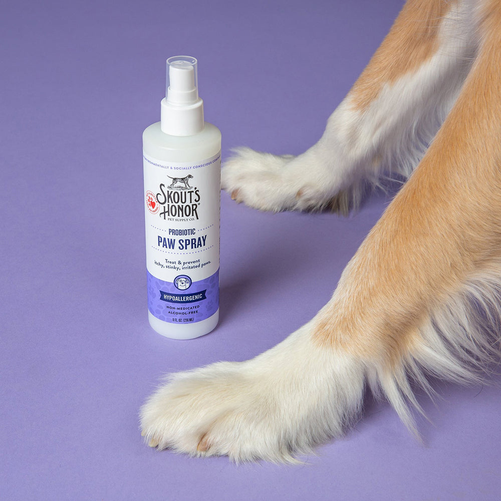 Skout's Honor Probiotic Paw Spray For Dogs & Cats - Heads Up For Tails