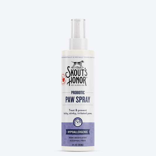 Skout's Honor Probiotic Paw Spray For Dogs & Cats - Heads Up For Tails