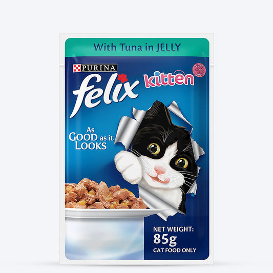 Purina Felix With Tuna In Jelly Kitten Wet Food - 85 g-01