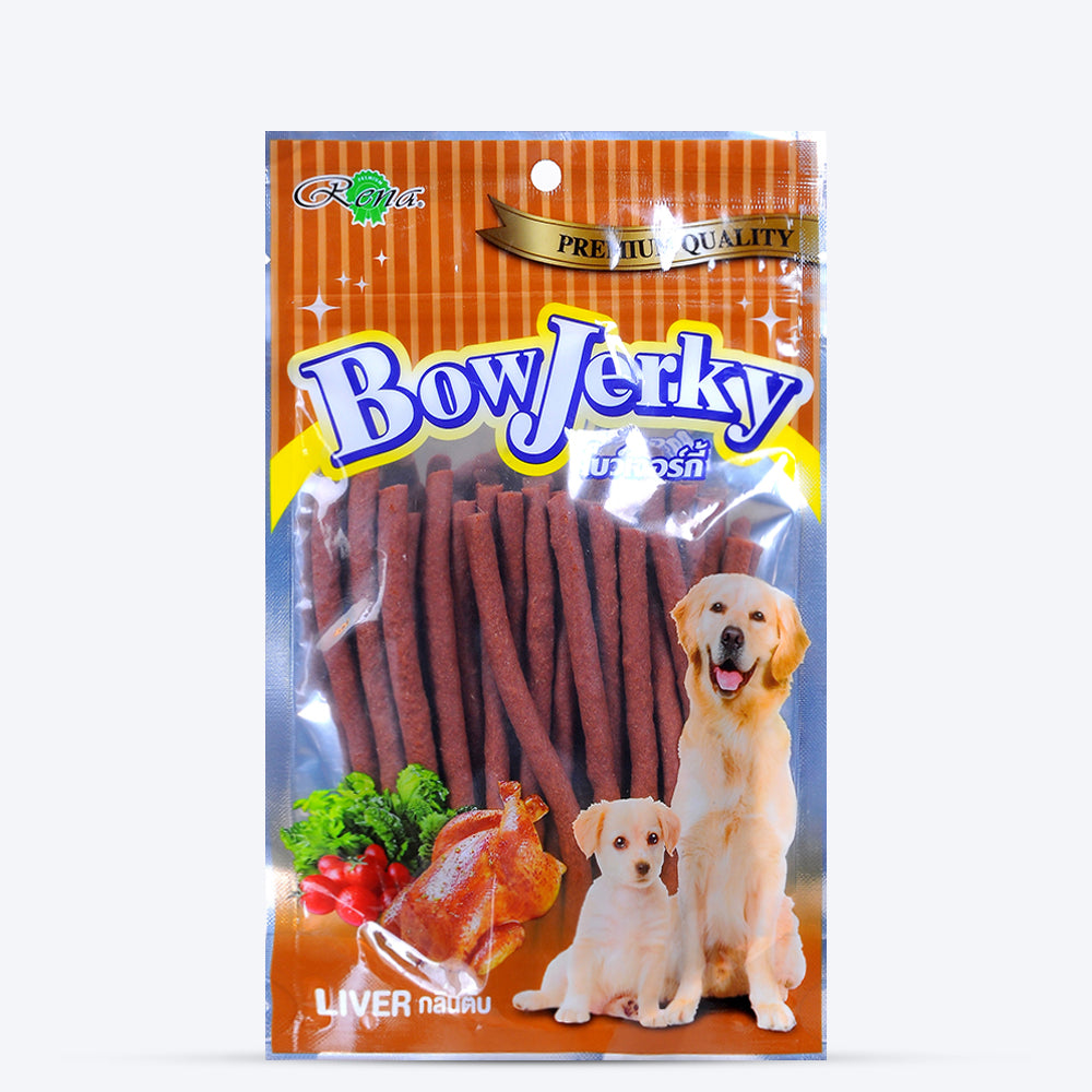 Rena Bow Jerky Liver Dog Treat - Heads Up For Tails