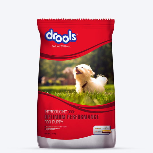 Drools Optimum Performance Puppy Dry Food - 20 kg - Heads Up For Tails