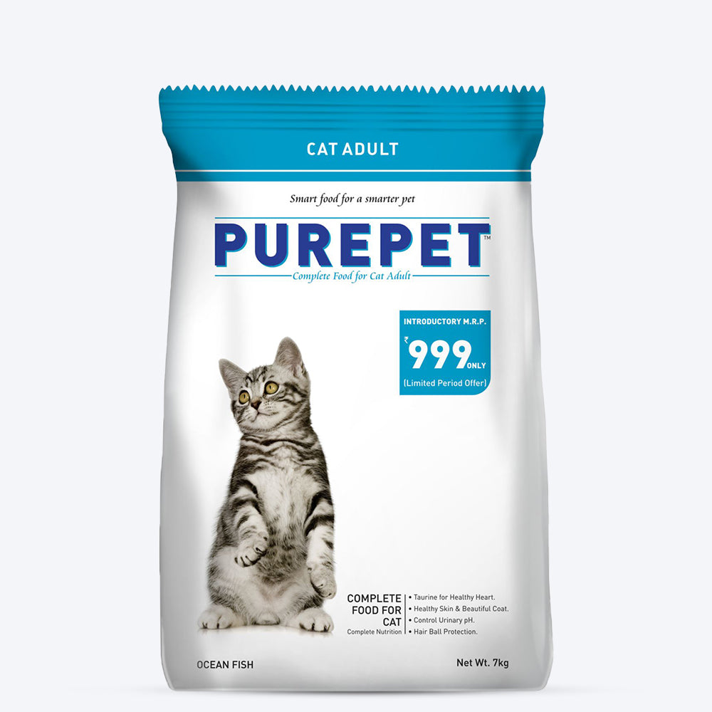 Purepet Ocean Fish Food For Adult Cats - Heads Up For Tails