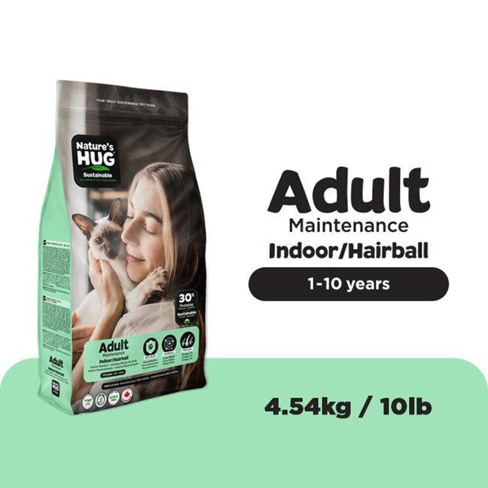 Nature's Hug Adult Maintenance Indoor Hairball Vegan Dry Cat Food - Heads Up For Tails
