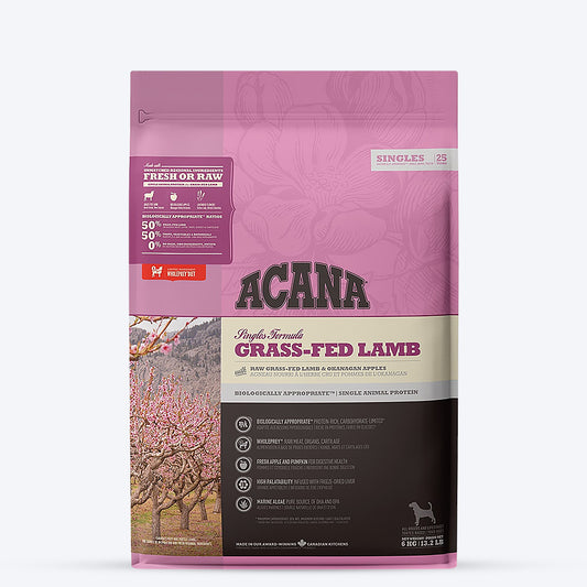 Acana Grass-Fed Lamb Dry Dog Food - All Breeds & Ages - Heads Up For Tails