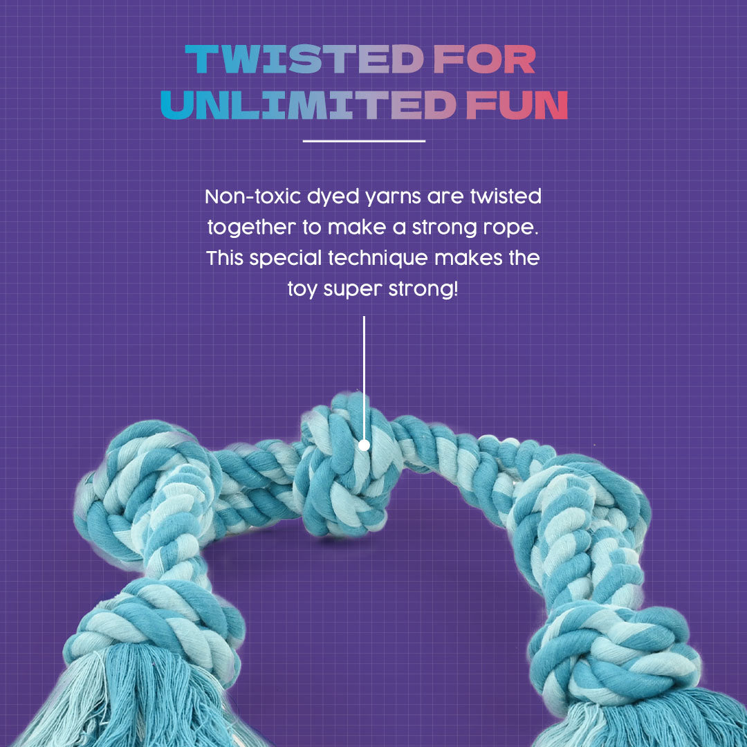 Dash Dog Ton Of Fun Rope Toy For Dogs - Blue_03