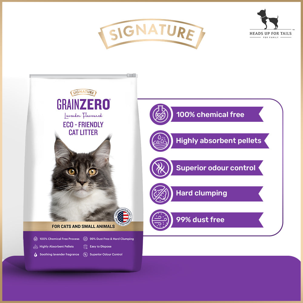 Signature Grain Zero Cat Litter - For All Cats And Small Animals - 8 kg-2