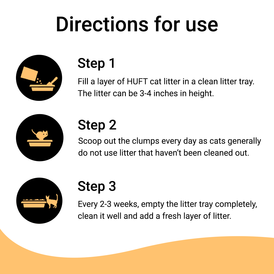 HUFT Eco-Friendly Cat Litter - 10 L-3