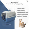 Savic Trotter 2 - Dog & Cat Carrier - Atlantic Blue - 22 x 15 x 13 Inch - Holds up to 7 kg - Heads Up For Tails