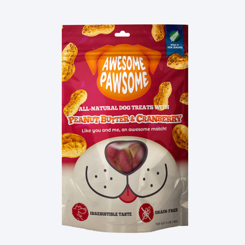 Awesome Pawsome Peanut Butter & Cranberry Dog Treat - 85 g1