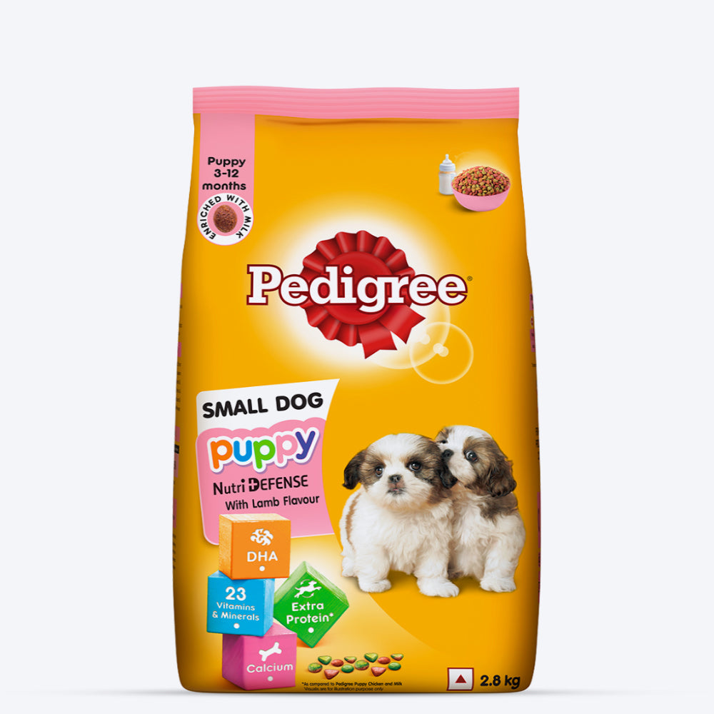 Pedigree Small Breed Dry Puppy Food - Lamb & Milk - Heads Up For Tails