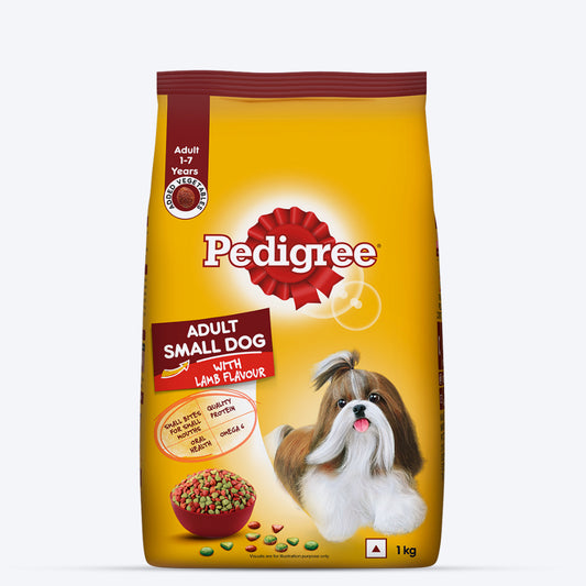 Pedigree Adult Small Dog Dry Food - Lamb & Vegetable - Heads Up For Tails