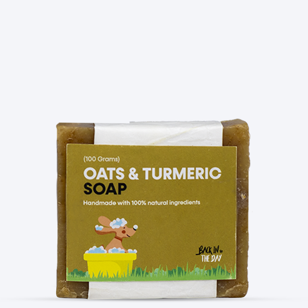 Back In the Day Oats Turmeric Soap For Dog - 100 g - Heads Up For Tails