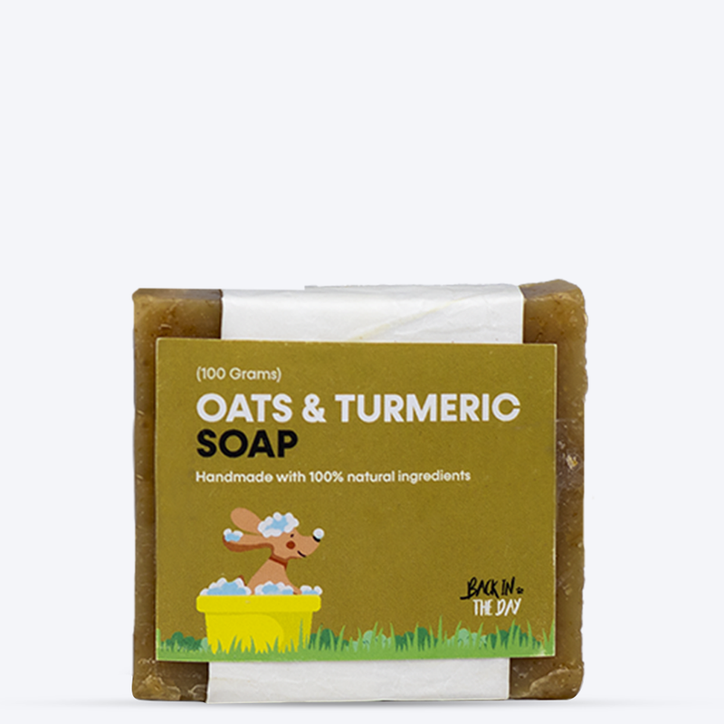 Back In the Day Oats Turmeric Soap For Dog - 100 g - Heads Up For Tails