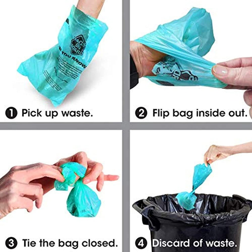 Bags On Board Ocean Scented Waste Pick - Up Bags - 140(14X10) Bags - Heads Up For Tails