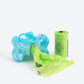 Bags On Board Marble Bone Waste Pick Up Bag Dispenser - Turquoise - Heads Up For Tails