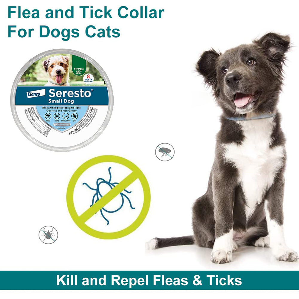 Bayer Seresto Tick Flea Collar For Small Breed Dogs upto 8 kg - Heads Up For Tails