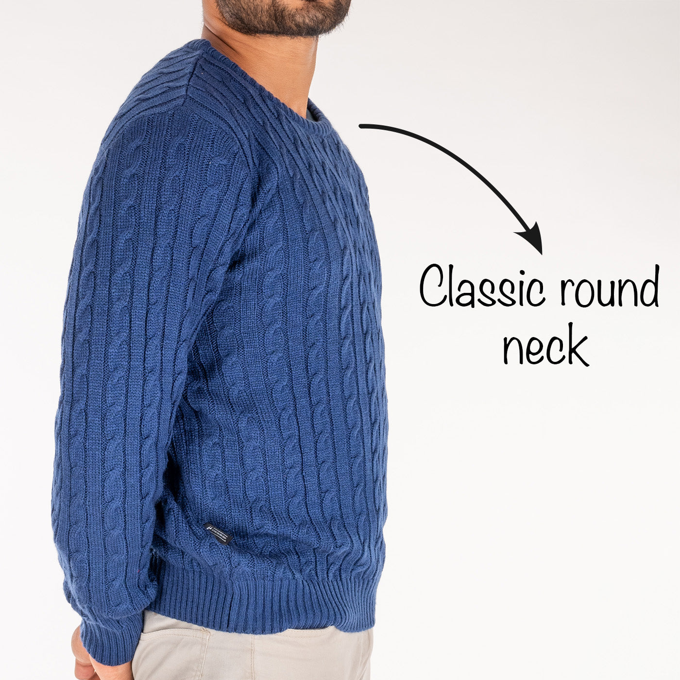 HUFT Twinning Classic Sweater for Humans - Lazuli Blue - Heads Up For Tails