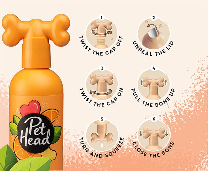 Pet Head Ditch The Dirt Orange Shampoo For Dog - 300 ml - Heads Up For Tails